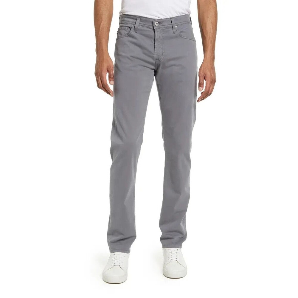 AG Adriano Goldschmied men Fog Tellis Sueded Sateen Trouser Pant size 33x34 $198